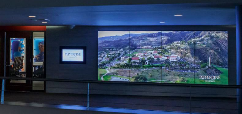 Pepperdine, Video Wall, Digital Signage, Toshiba, Coastal Document Solutions